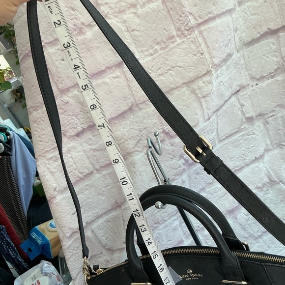 Kate Spade Small Sloan Charlotte Street Satchel Handbag Black WKRU2130 - Picture 6 of 9